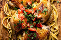 Baked Chicken Thigh Bruschetta