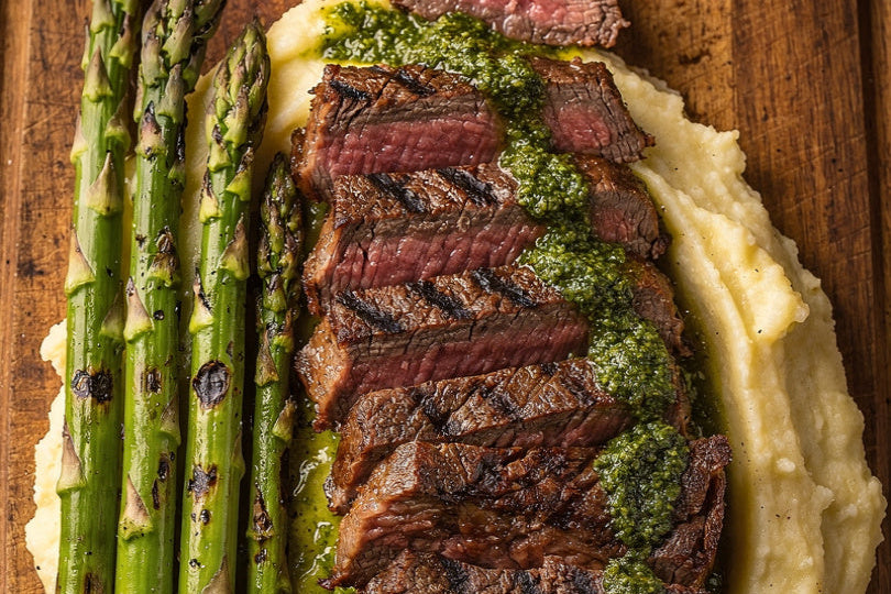 Tuscan Pesto Sirloin Steaks